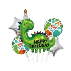 Balon foliowy dekoracja dinozaur dino urodziny 5x